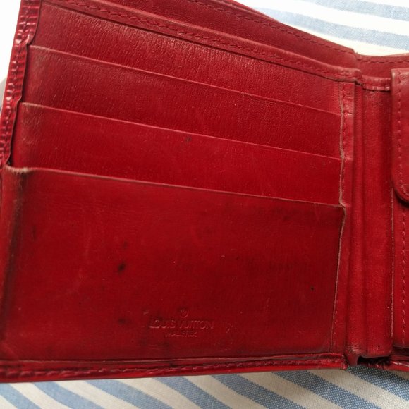 Louis Vuitton Epi All Leather Red Wallet - Picture 3 of 8